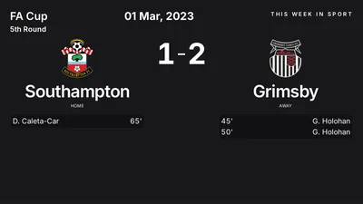 Report: Southampton vs Grimsby (2023-03-01)