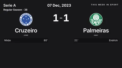Report: Cruzeiro vs Palmeiras (2023-12-07)