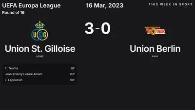 Report: Union St. Gilloise vs Union Berlin (2023-03-16)