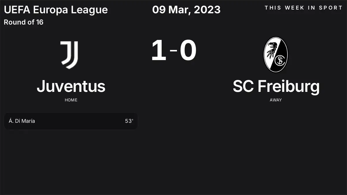 Report: Juventus vs SC Freiburg (2023-03-09)
