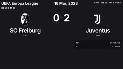 Report: SC Freiburg vs Juventus (2023-03-16)
