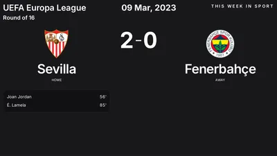 Report: Sevilla vs Fenerbahçe (2023-03-09)