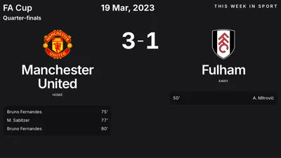 Report: Manchester United vs Fulham (2023-03-19)
