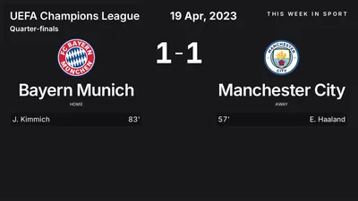 Report: Bayern Munich vs Manchester City (2023-04-19)