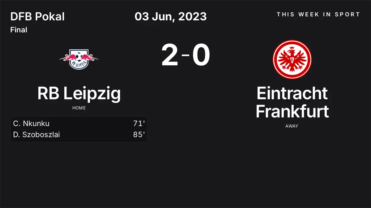 Report: RB Leipzig vs Eintracht Frankfurt (2023-06-03)