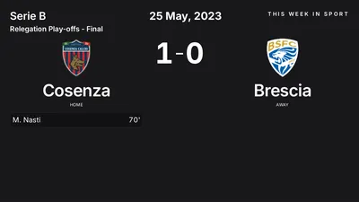 Report: Cosenza vs Brescia (2023-05-25)