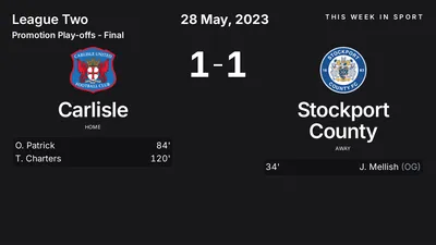 Report: Carlisle vs Stockport County (2023-05-28)