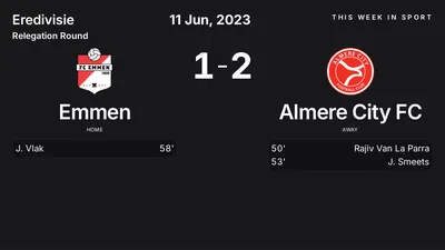 Report: Emmen vs Almere City FC (2023-06-11)