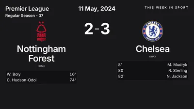 Report: Nottingham Forest vs Chelsea (2024-05-11)