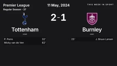 Report: Tottenham vs Burnley (2024-05-11)
