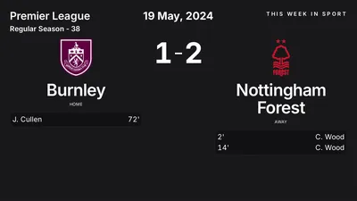 Report: Burnley vs Nottingham Forest (2024-05-19)