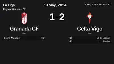 Report: Granada CF vs Celta Vigo (2024-05-19)