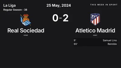 Report: Real Sociedad vs Atletico Madrid (2024-05-25)