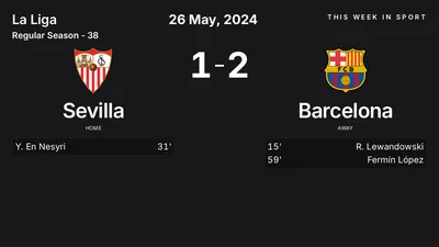 Report: Sevilla vs Barcelona (2024-05-26)