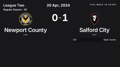 Report: Newport County vs Salford City (2024-04-20)