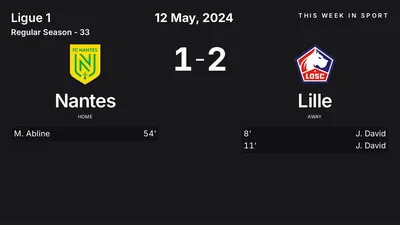 Report: Nantes vs Lille (2024-05-12)