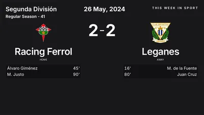 Report: Racing Ferrol vs Leganes (2024-05-26)