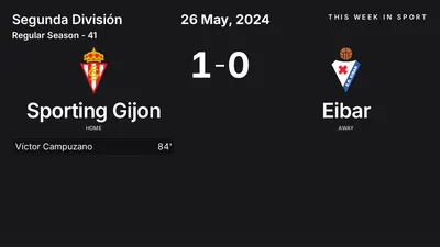 Report: Sporting Gijon vs Eibar (2024-05-26)