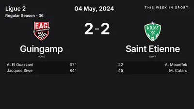 Report: Guingamp vs Saint Etienne (2024-05-04)