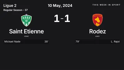 Report: Saint Etienne vs Rodez (2024-05-10)