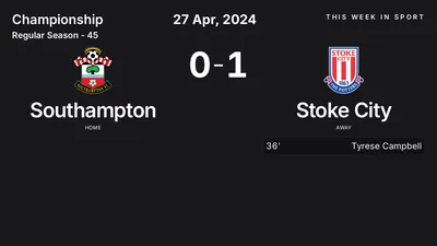Report: Southampton vs Stoke City (2024-04-27)
