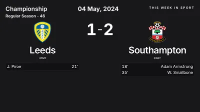 Report: Leeds vs Southampton (2024-05-04)