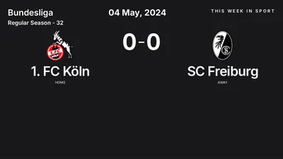 Report: 1. FC Köln vs SC Freiburg (2024-05-04)