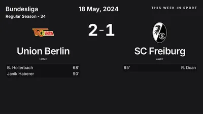 Report: Union Berlin vs SC Freiburg (2024-05-18)