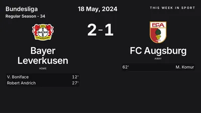 Report: Bayer Leverkusen vs FC Augsburg (2024-05-18)