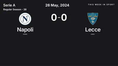 Report: Napoli vs Lecce (2024-05-26)
