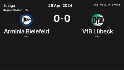 Report: Arminia Bielefeld vs VfB Lübeck (2024-04-26)