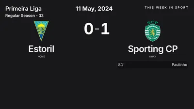 Report: Estoril vs Sporting CP (2024-05-11)