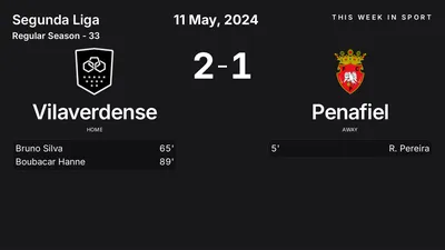 Report: Vilaverdense vs Penafiel (2024-05-11)