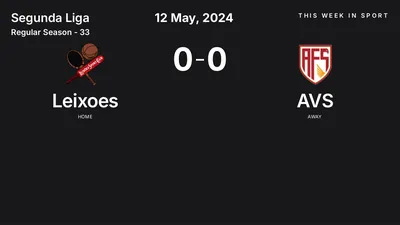 Report: Leixoes vs AVS (2024-05-12)