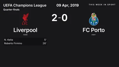 Report: Liverpool vs FC Porto (2019-04-09)