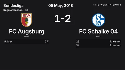 Report: FC Augsburg vs FC Schalke 04 (2018-05-05)