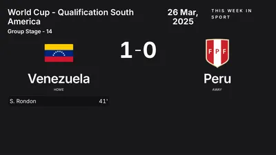 Report: Venezuela vs Peru (2025-03-26)