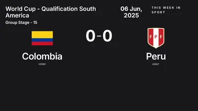 Report: Colombia vs Peru (2025-06-06)