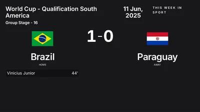 Report: Brazil vs Paraguay (2025-06-11)