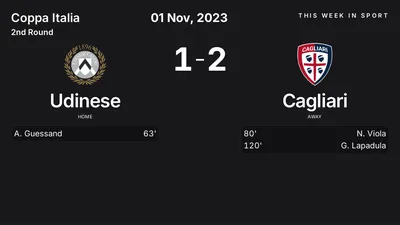 Report: Udinese vs Cagliari (2023-11-01)