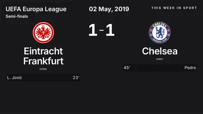 Report: Eintracht Frankfurt vs Chelsea (2019-05-02)