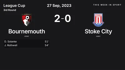 Report: Bournemouth vs Stoke City (2023-09-27)