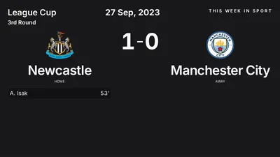 Report: Newcastle vs Manchester City (2023-09-27)