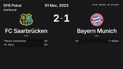Report: FC Saarbrücken vs Bayern Munich (2023-11-01)