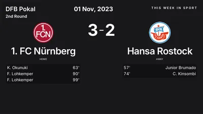 Report: 1. FC Nürnberg vs Hansa Rostock (2023-11-01)