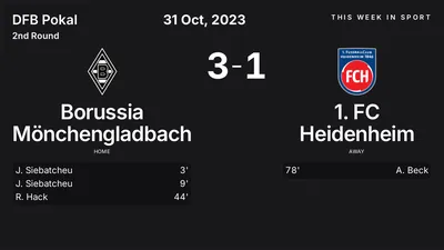 Report: Borussia Mönchengladbach vs 1. FC Heidenheim (2023-10-31)
