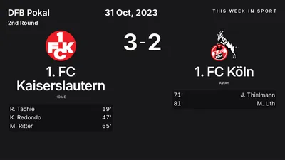 Report: 1. FC Kaiserslautern vs 1. FC Köln (2023-10-31)