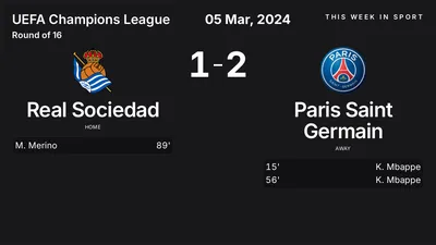 Report: Real Sociedad vs Paris Saint Germain (2024-03-05)