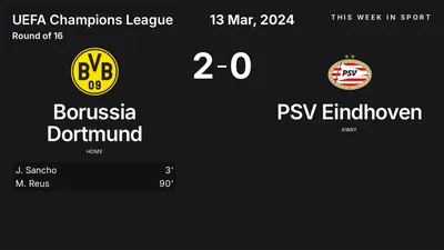 Report: Borussia Dortmund vs PSV Eindhoven (2024-03-13)