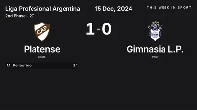 Report: Platense vs Gimnasia L.P. (2024-12-15)
